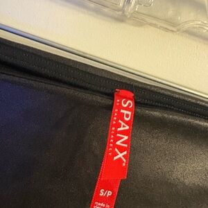 SPANX Shiny Black Leggings